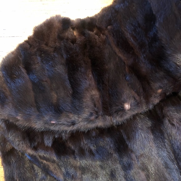VINTAGE 40’s 50’s FUR CAPALET CAPE - Picture 6 of 6